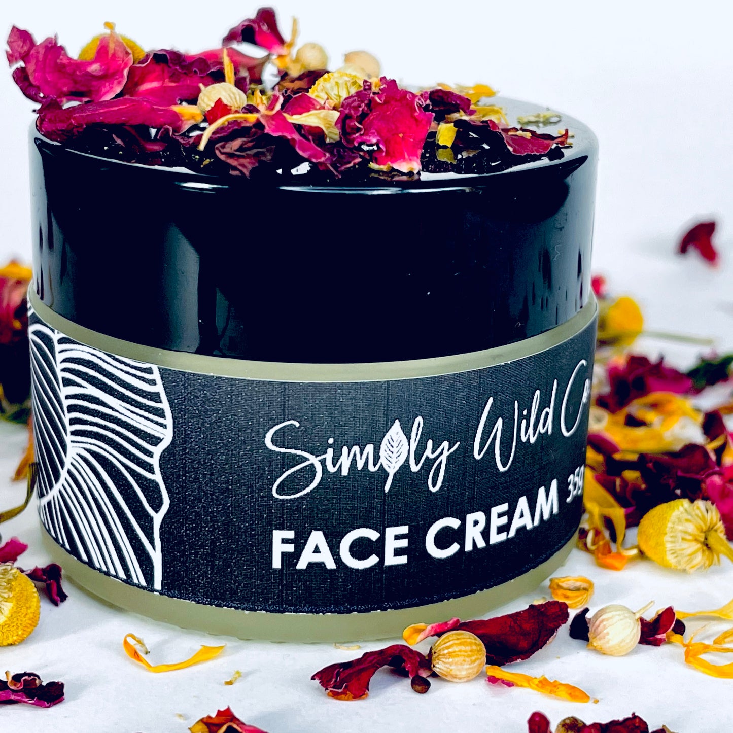face cream with rose, calendula