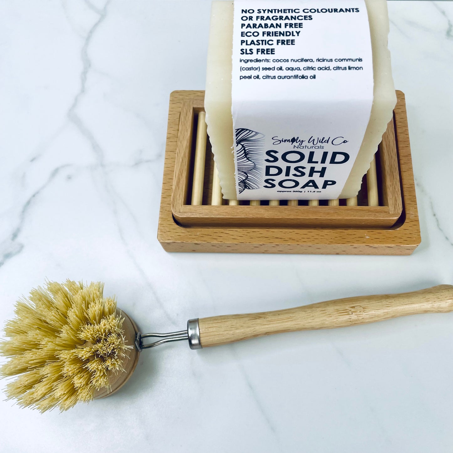 Bamboo dish brush