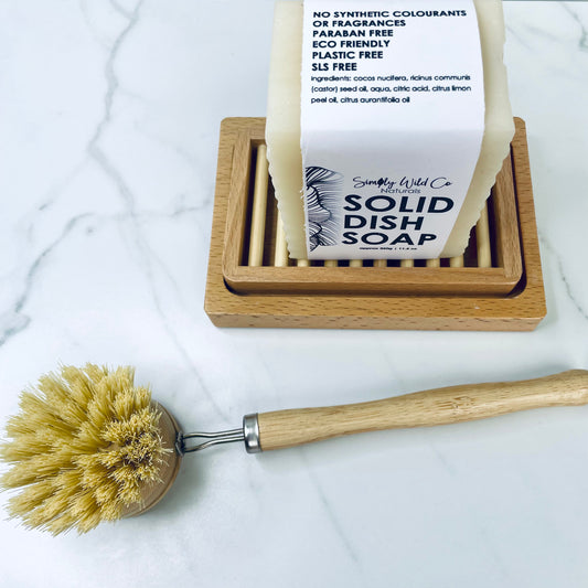 Bamboo dish brush